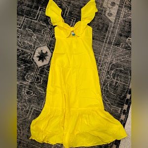 Brand new, Anthropologie, butterfly sleeve dress with a peekaboo cut out!